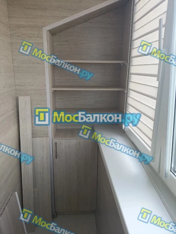Шкаф на балкон купить в Троицке на заказ недорого от МосБалкон