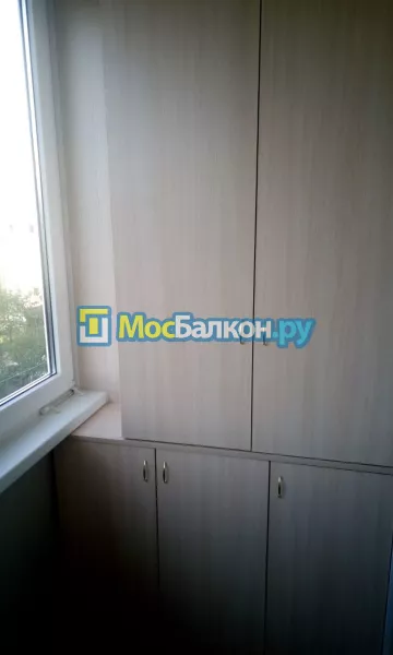 Шкаф на балкон купить в Троицке на заказ недорого от МосБалкон