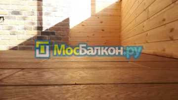 Цена на отделку лоджии декоративным камнем в Москве