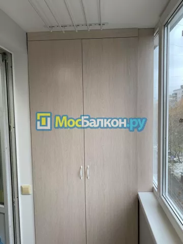 Шкаф на балкон купить в Троицке на заказ недорого от МосБалкон