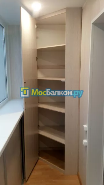 Шкаф на балкон купить в Троицке на заказ недорого от МосБалкон