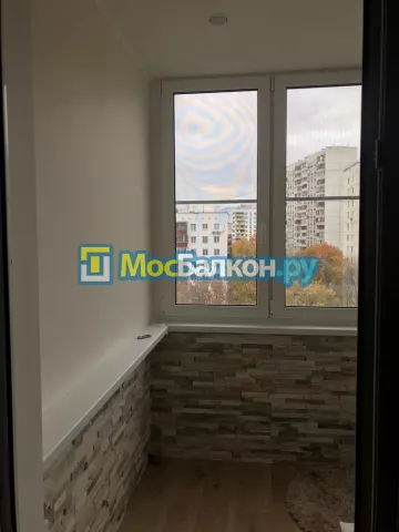 Цена на отделку лоджии декоративным камнем в Москве
