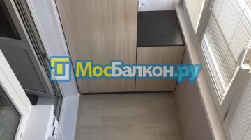 Шкаф на балкон купить в Троицке на заказ недорого от МосБалкон