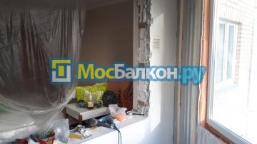 Отделка и утепление под совмещение с комнатой