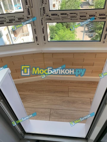 Отделка балконов в Троицке | Отделка балконов и лоджий и обшивка под ключ в МосБалкон