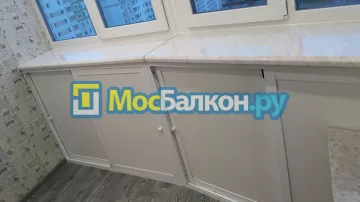 Шкаф на балкон купить в Троицке на заказ недорого от МосБалкон