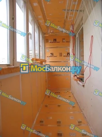 Утепление балкона пеноплэксом в Троицке на заказ недорого от МосБалкон