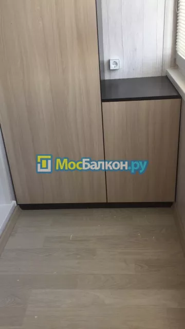 Шкаф на балкон купить в Троицке на заказ недорого от МосБалкон