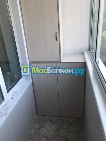 Шкаф на балкон купить в Троицке на заказ недорого от МосБалкон