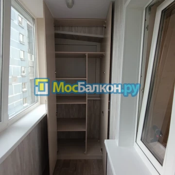 Шкаф на балкон купить в Троицке на заказ недорого от МосБалкон
