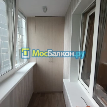 Шкаф на балкон купить в Троицке на заказ недорого от МосБалкон