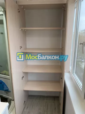 Шкаф на балкон купить в Троицке на заказ недорого от МосБалкон