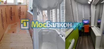 Заказать балкон в Троицке цена от 1320 руб | Остекление балконов и лоджий МосБалкон