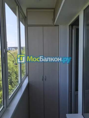 Шкаф на балкон купить в Троицке на заказ недорого от МосБалкон