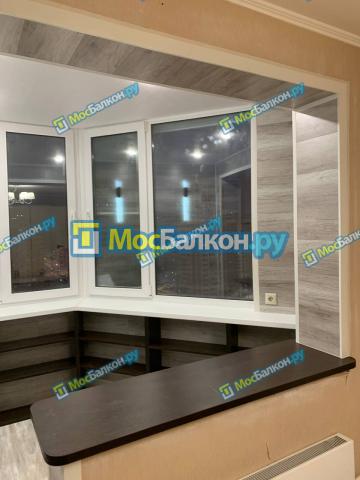 СОВМЕЩЕНИЕ ЛОДЖИИС КВАРТИРОЙ СЕРИЯ ДОМА П 44Т