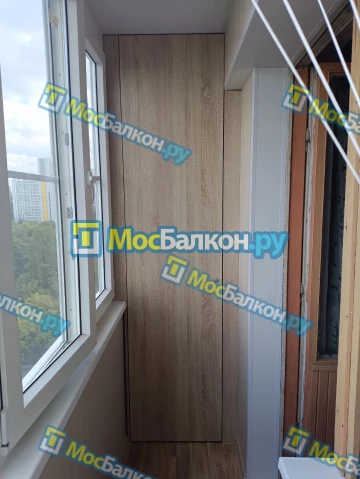 Шкаф на балкон купить в Троицке на заказ недорого от МосБалкон