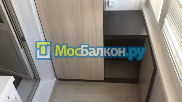 Шкаф на балкон купить в Троицке на заказ недорого от МосБалкон