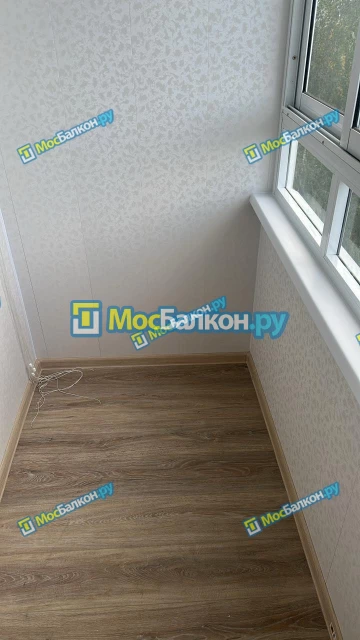Отделка балкона и лоджии пластиковыми ПВХ панелями в Троицке от компании МосБалкон