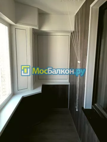 Отделка балконов ламинатом в Москве цены под ключ от МосБалкон