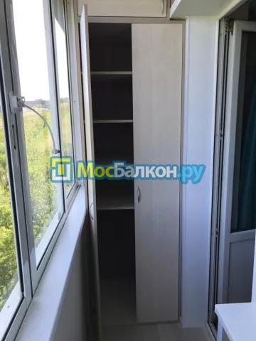 Шкаф на балкон купить в Троицке на заказ недорого от МосБалкон