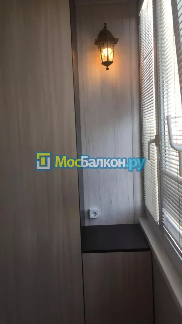 Шкаф на балкон купить в Троицке на заказ недорого от МосБалкон