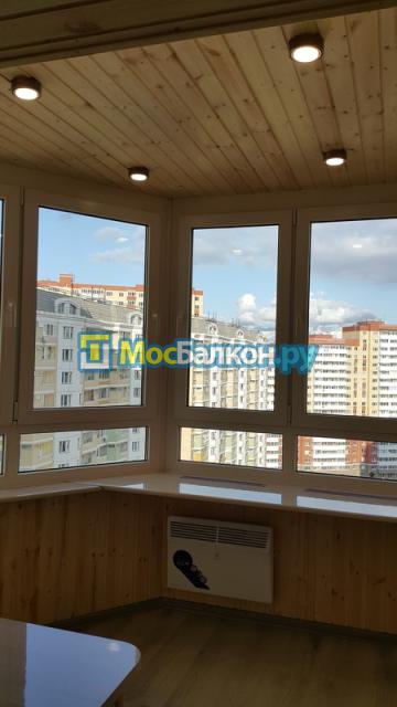 Остекление и отделка деревом