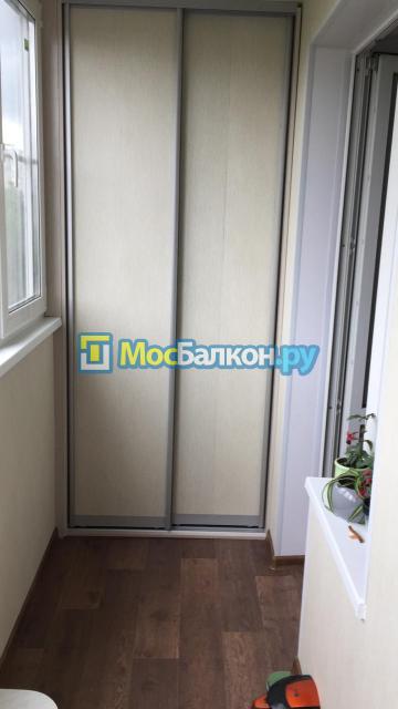 Описание работы МосБалкон- Шкаф купе на балкон с тумбой