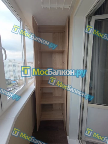 Шкаф на балкон купить в Троицке на заказ недорого от МосБалкон