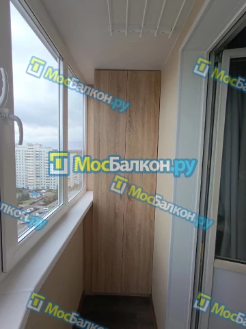 Шкаф на балкон купить в Троицке на заказ недорого от МосБалкон