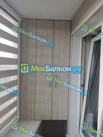 Шкаф на балкон купить в Троицке на заказ недорого от МосБалкон