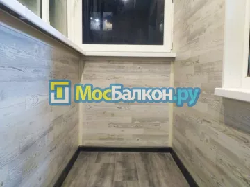 Отделка балкона и лоджии пластиковыми ПВХ панелями в Троицке от компании МосБалкон