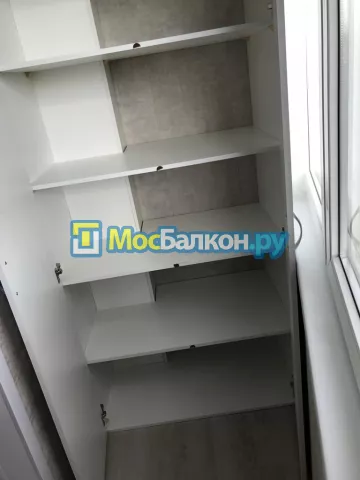 Шкаф на балкон купить в Троицке на заказ недорого от МосБалкон