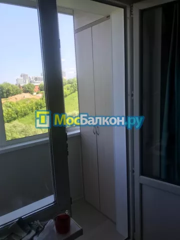 Шкаф на балкон купить в Троицке на заказ недорого от МосБалкон