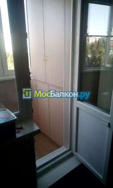 Шкаф на балкон купить в Троицке на заказ недорого от МосБалкон