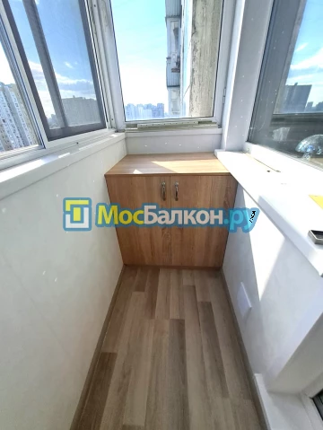 Шкаф на балкон купить в Троицке на заказ недорого от МосБалкон