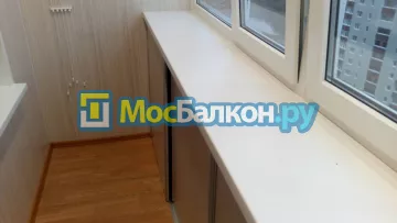 Шкаф на балкон купить в Троицке на заказ недорого от МосБалкон