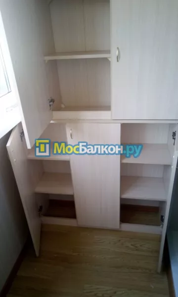 Шкаф на балкон купить в Троицке на заказ недорого от МосБалкон