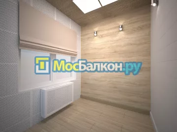 Отделка балкона и лоджии пластиковыми ПВХ панелями в Троицке от компании МосБалкон