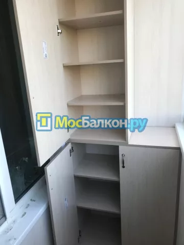 Шкаф на балкон купить в Троицке на заказ недорого от МосБалкон