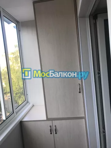 Шкаф на балкон купить в Троицке на заказ недорого от МосБалкон