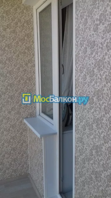 Отделка балкона и лоджии пластиковыми ПВХ панелями в Троицке от компании МосБалкон