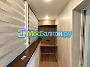 ОТДЕЛКА БАЛКОНА СТЕНОВЫМ ПАРКЕТОМ И ЛАМИНАТ