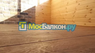 Цена на отделку лоджии декоративным камнем в Москве
