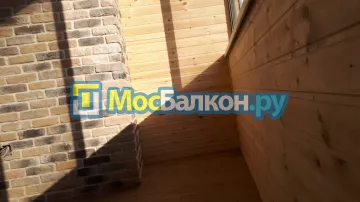 Цена на отделку лоджии декоративным камнем в Москве