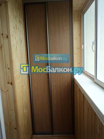 Шкаф на балкон купить в Троицке на заказ недорого от МосБалкон