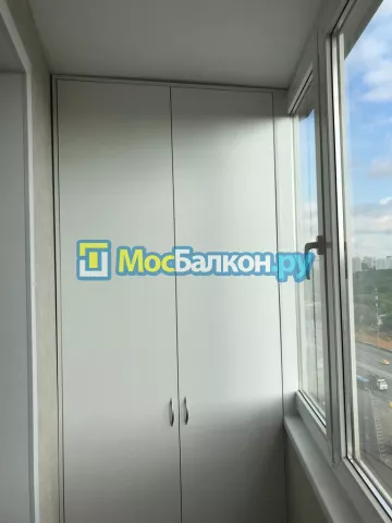 Шкаф на балкон купить в Троицке на заказ недорого от МосБалкон