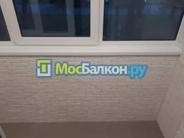 Цена на отделку лоджии декоративным камнем в Москве