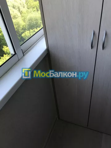 Шкаф на балкон купить в Троицке на заказ недорого от МосБалкон