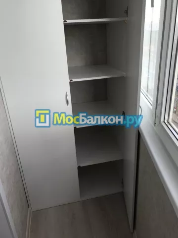 Шкаф на балкон купить в Троицке на заказ недорого от МосБалкон