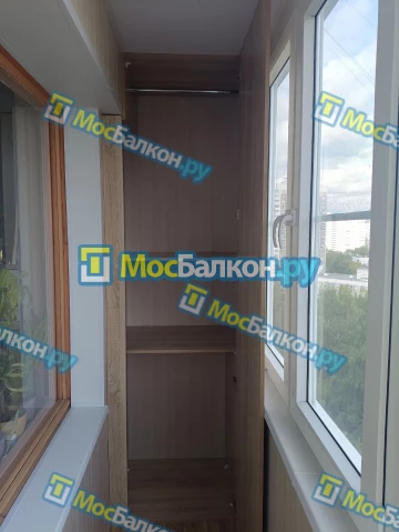 Шкаф на балкон купить в Троицке на заказ недорого от МосБалкон